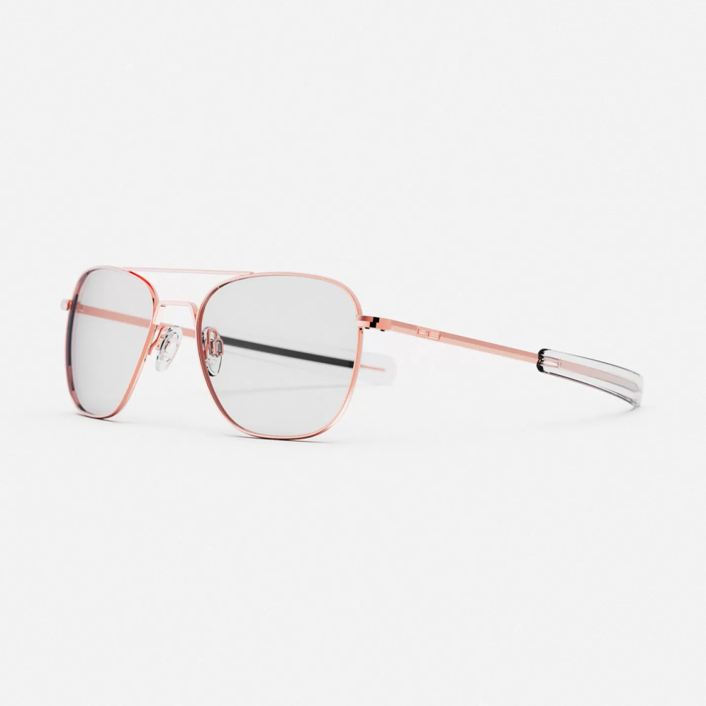 Randolph Engineering Aviator - 22k Rose Gold & Clear - Prescription Eyewear | Women Aviator | Men’s Sunglasses