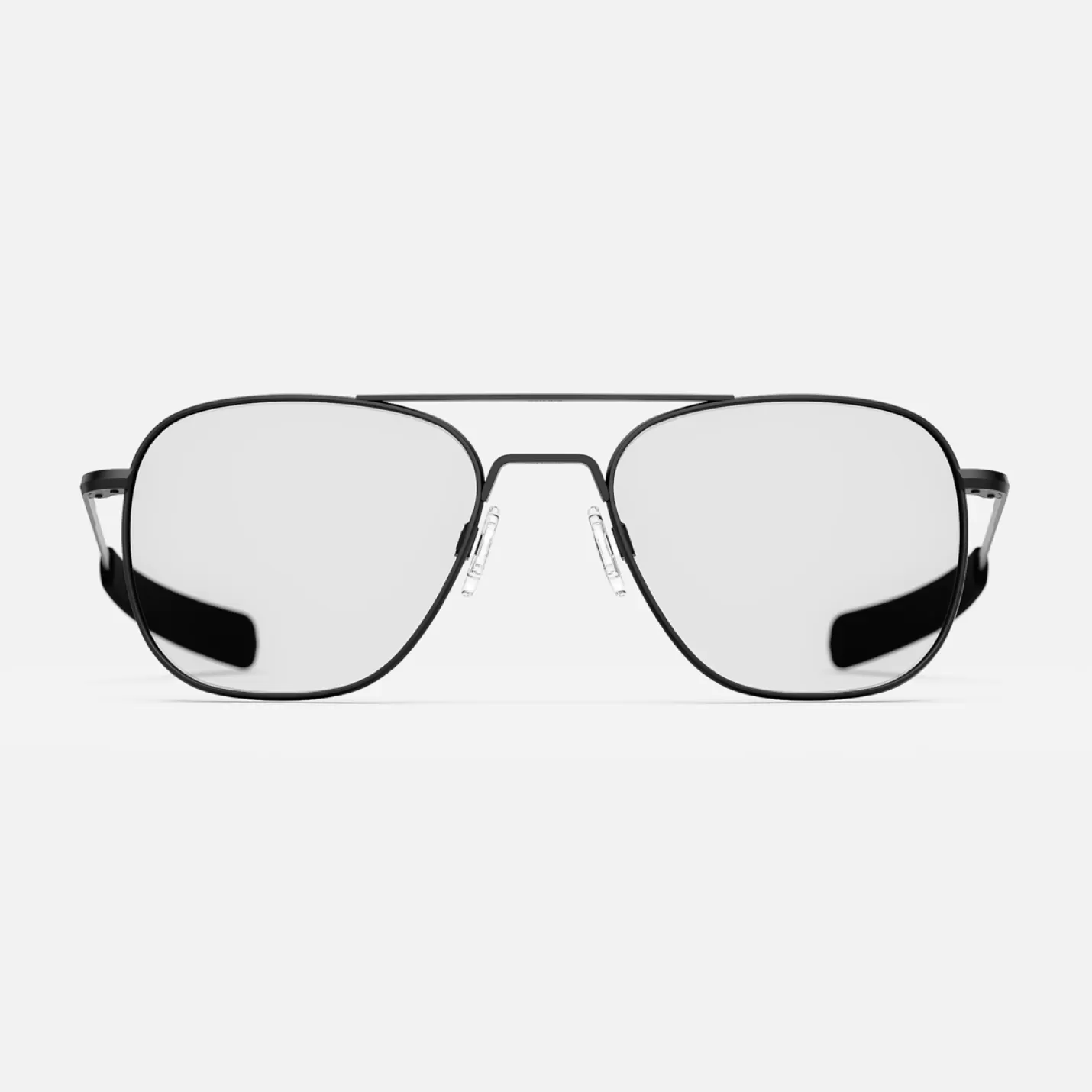 Randolph Engineering Aviator - Matte Black & Clear - Prescription Eyewear | Women Aviator | Men’s Sunglasses