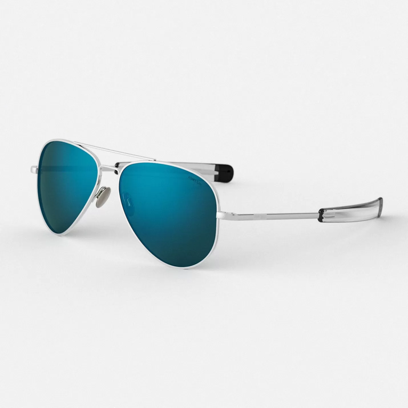 Randolph Engineering Concorde - 23k White Gold & Cobalt - Prescription Sunglasses | Concorde | Shop By Size