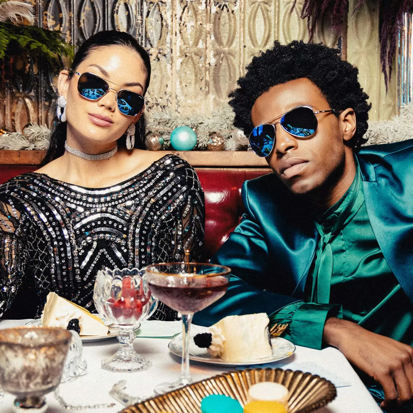 Randolph Engineering Concorde - 23k White Gold & Cobalt - Prescription Sunglasses | Concorde | Shop By Size