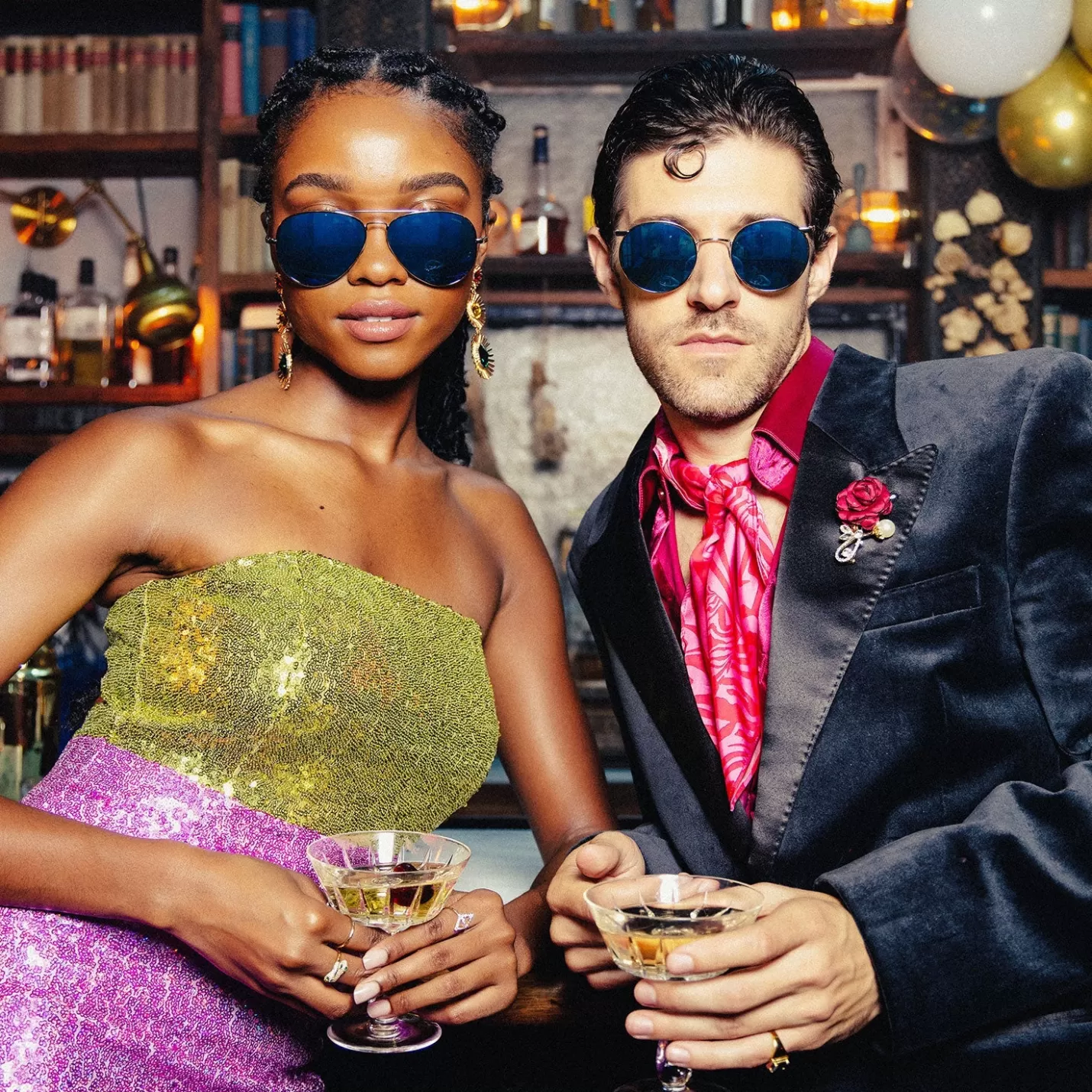 Randolph Engineering Concorde - 23k White Gold & Cobalt - Prescription Sunglasses | Concorde | Shop By Size